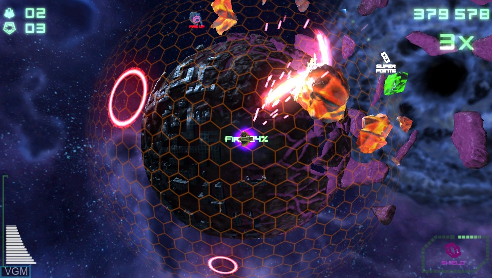Image in-game du jeu Super Stardust Delta sur Sony PS Vita