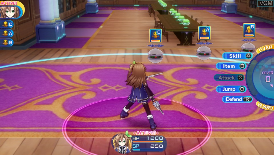 Image in-game du jeu Superdimension Neptune VS Sega Hard Girls sur Sony PS Vita