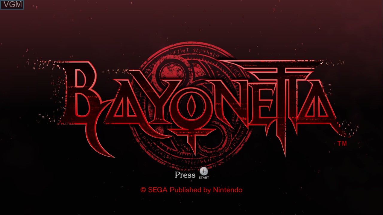 Image de l'ecran titre du jeu Bayonetta sur Nintendo Wii U