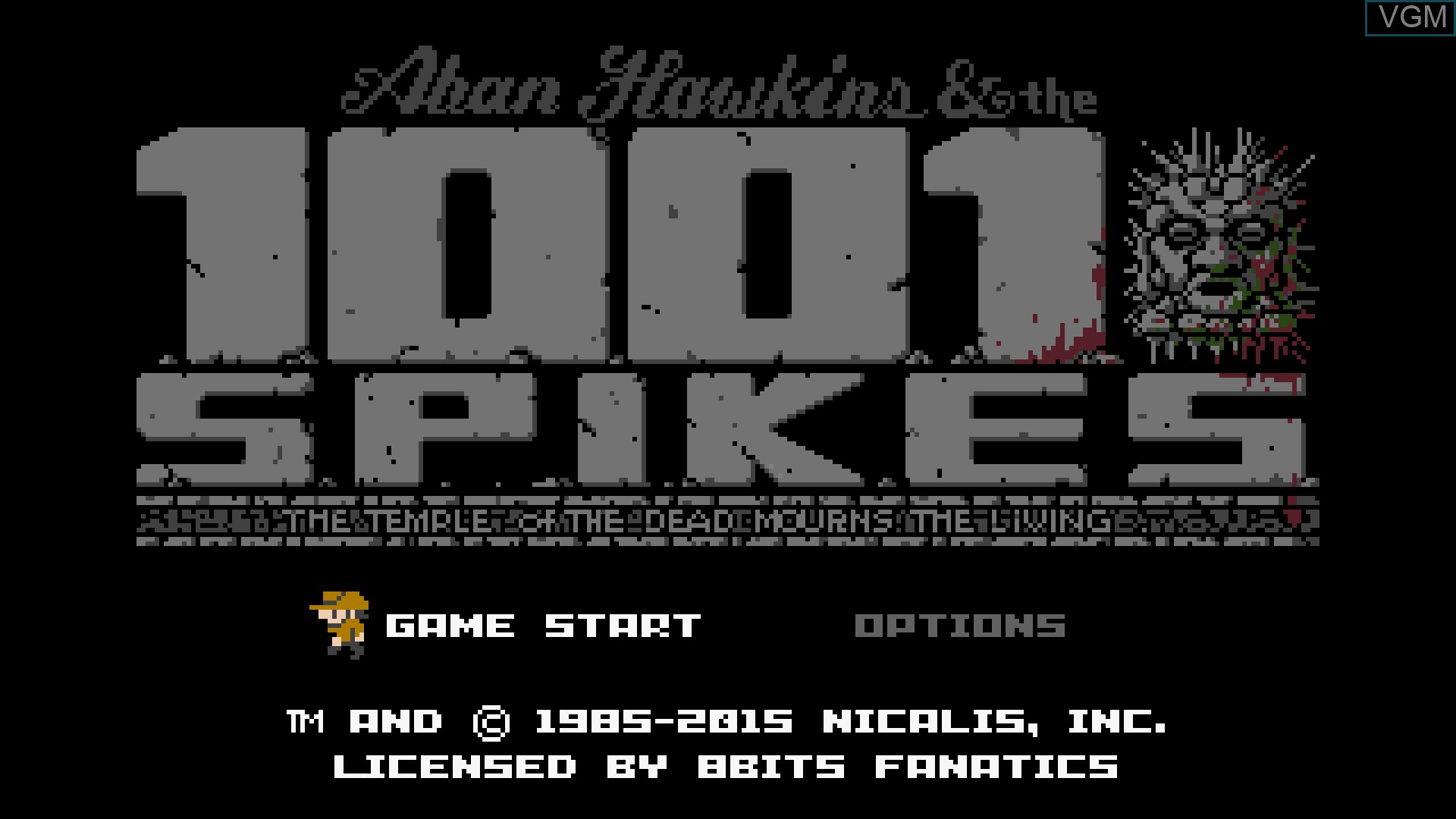Image de l'ecran titre du jeu 1001 Spikes sur Nintendo Wii U
