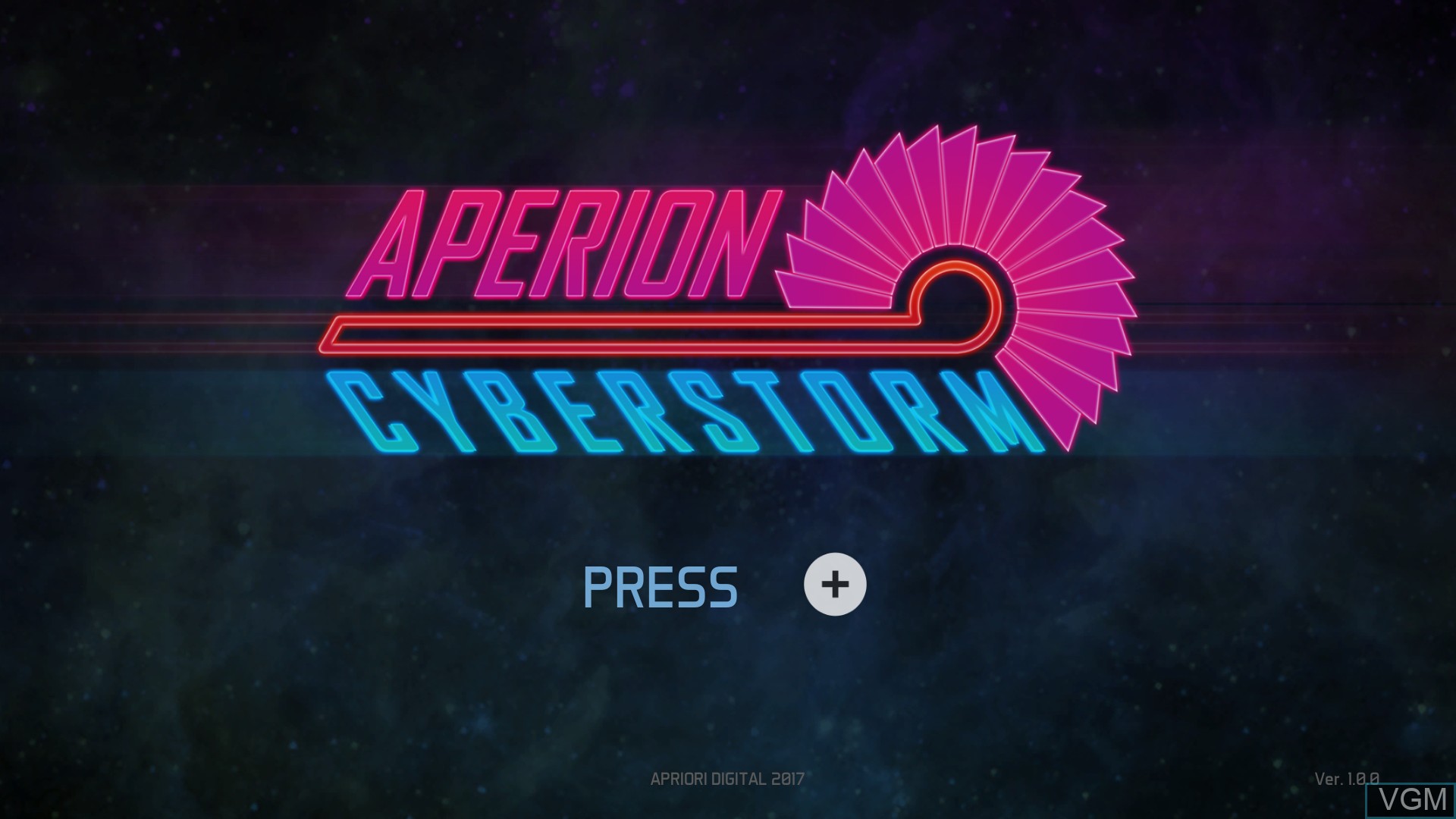 Image de l'ecran titre du jeu Aperion Cyberstorm sur Nintendo Wii U