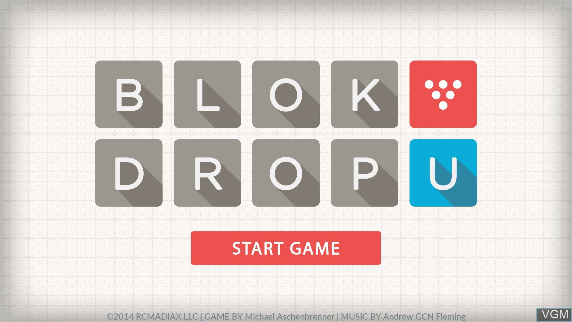 Image de l'ecran titre du jeu Blok Drop U sur Nintendo Wii U