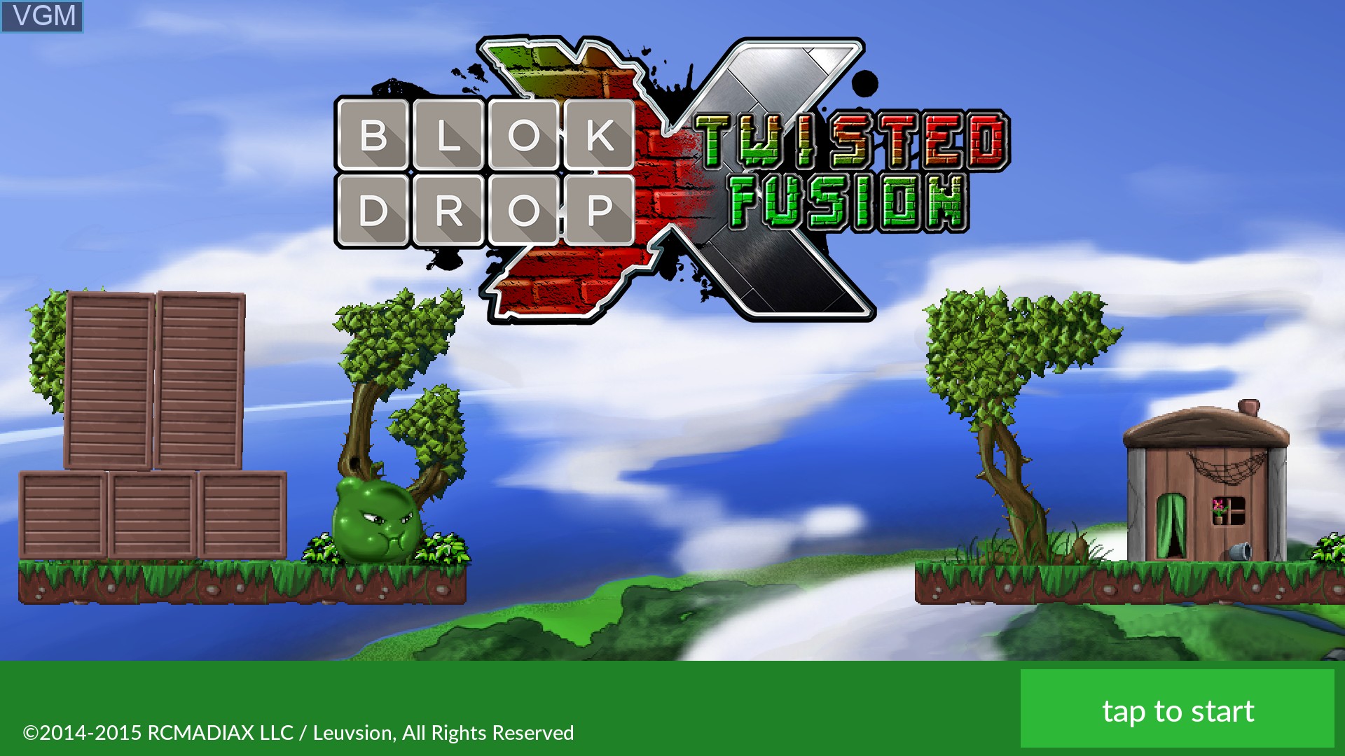 Image de l'ecran titre du jeu Blok Drop X - Twisted Fusion sur Nintendo Wii U