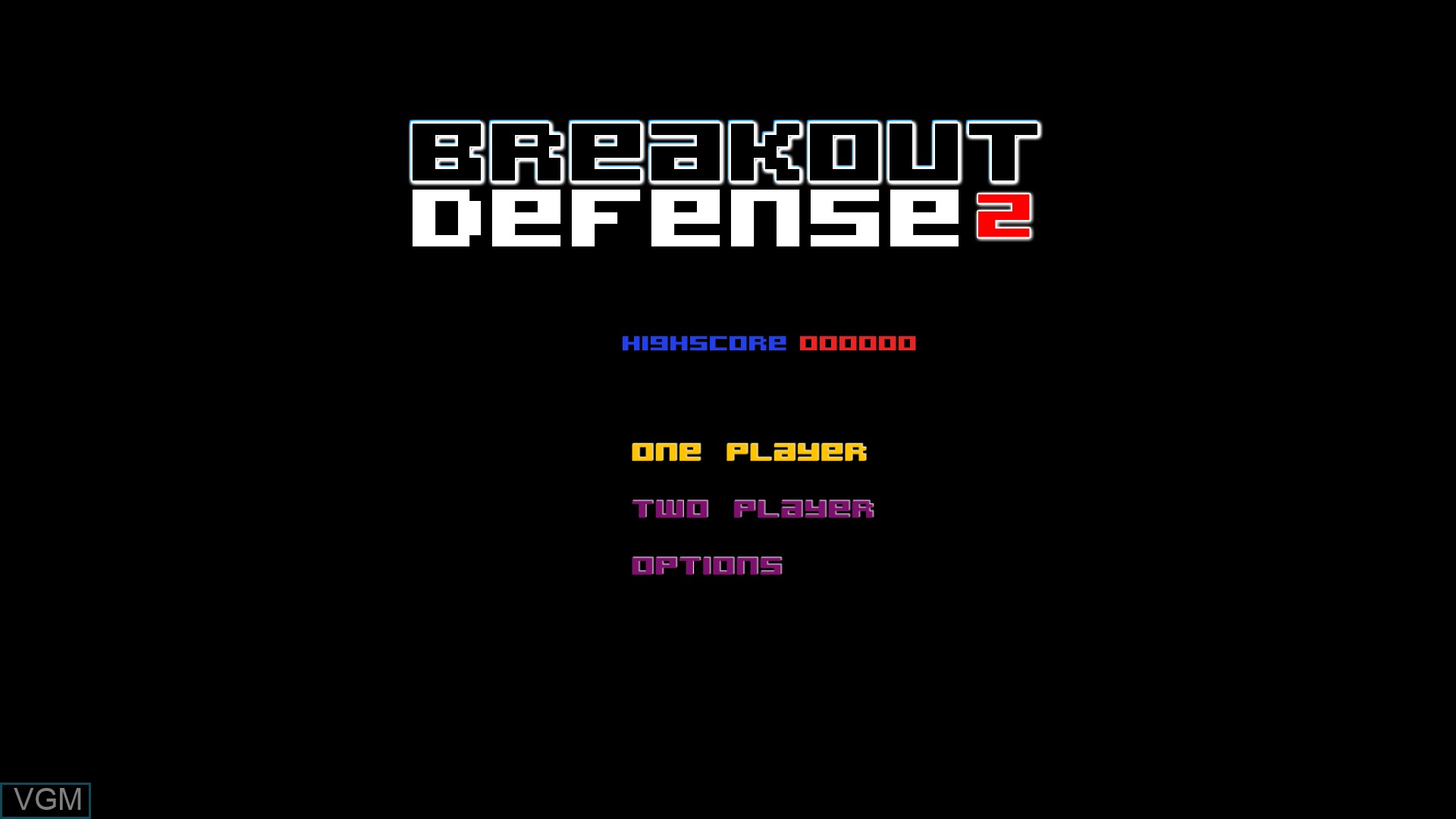 Image de l'ecran titre du jeu Breakout Defense 2 sur Nintendo Wii U