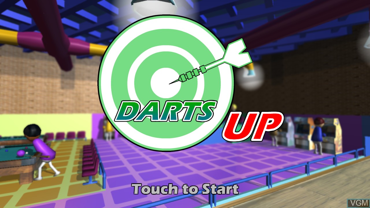 Image de l'ecran titre du jeu Darts Up sur Nintendo Wii U