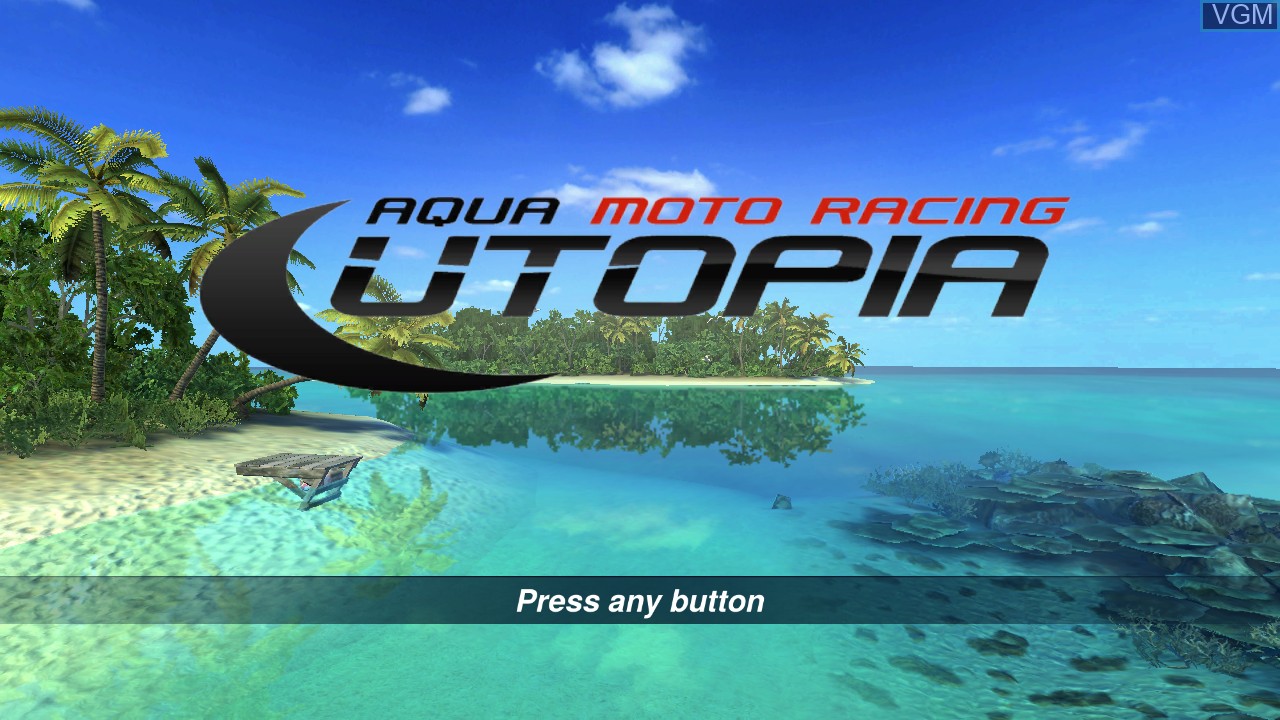 Image de l'ecran titre du jeu Aqua Moto Racing Utopia sur Nintendo Wii U