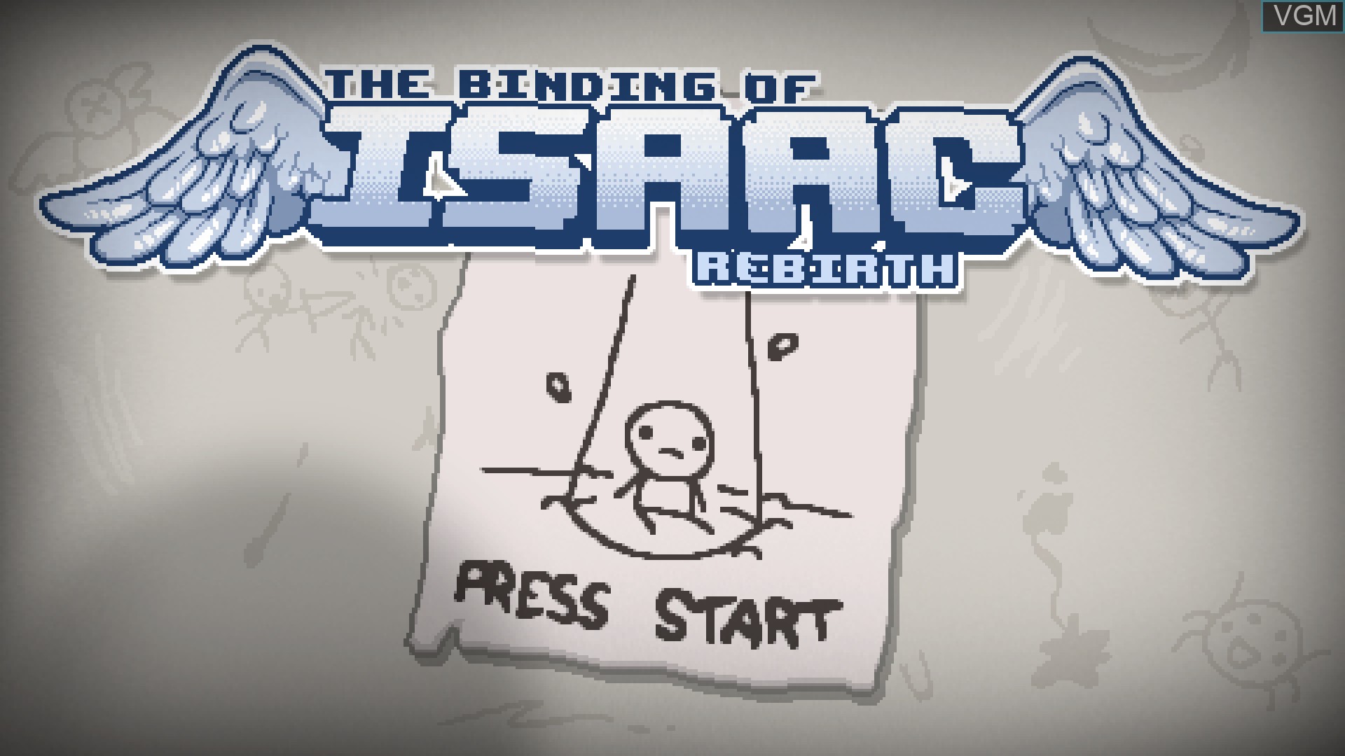 Image de l'ecran titre du jeu Binding of Isaac, The - Rebirth sur Nintendo Wii U