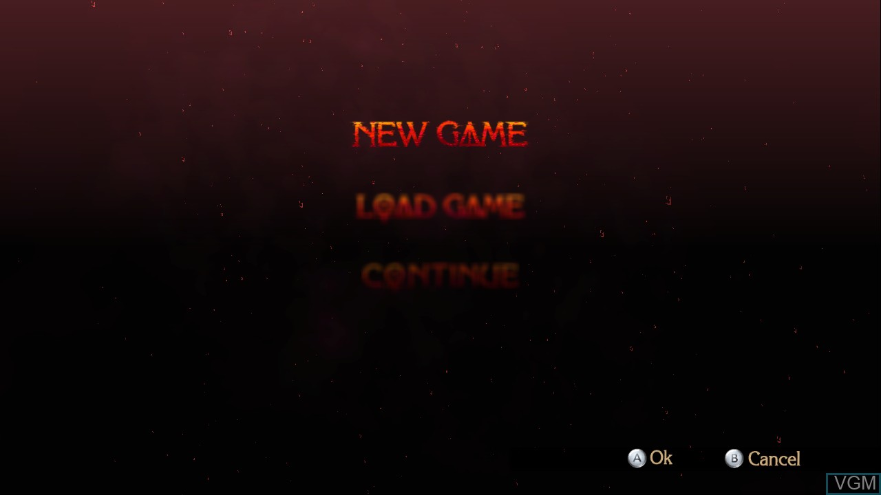 Image du menu du jeu Bayonetta sur Nintendo Wii U