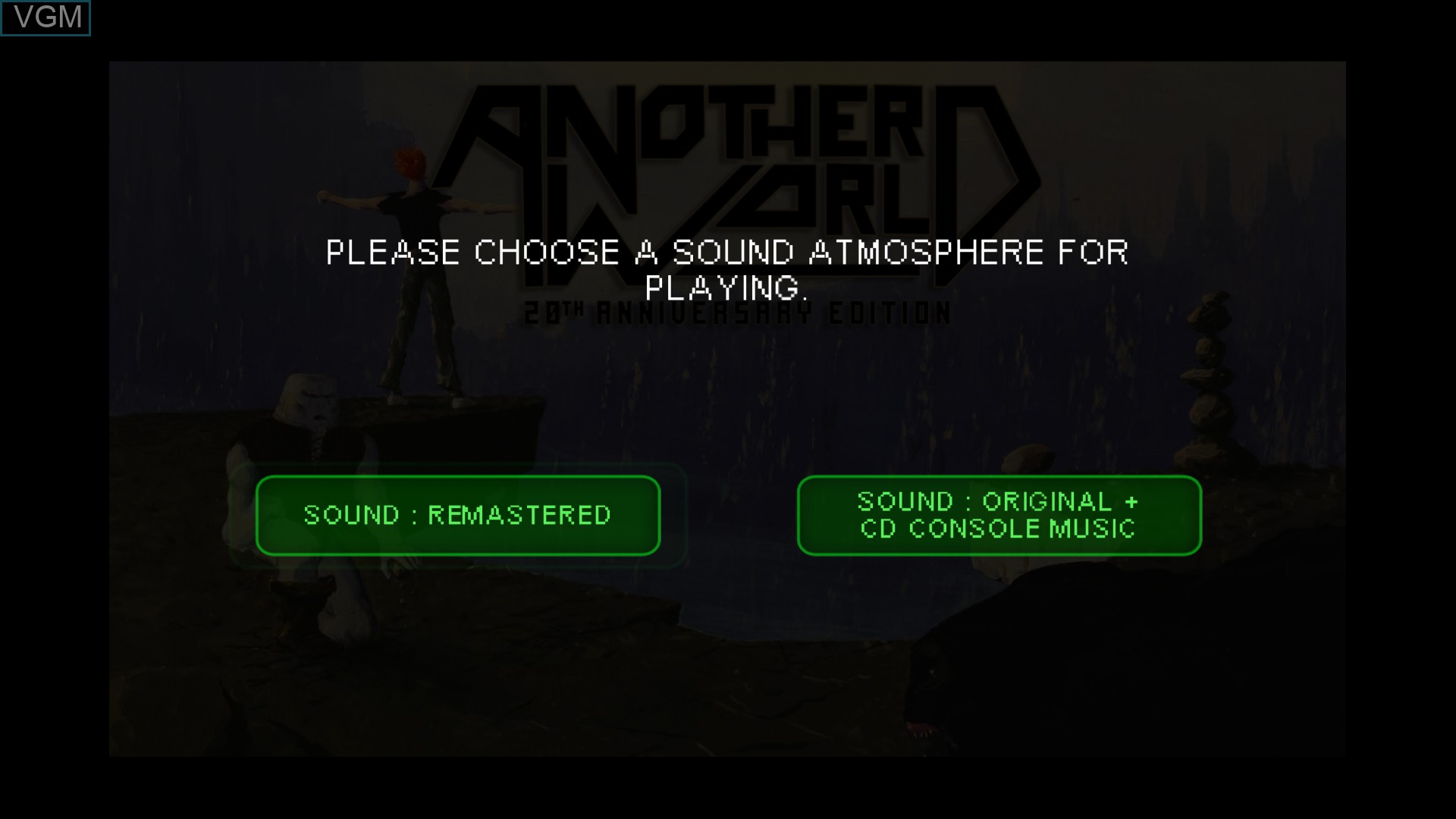 Image du menu du jeu Another World - 20th Anniversary Edition sur Nintendo Wii U