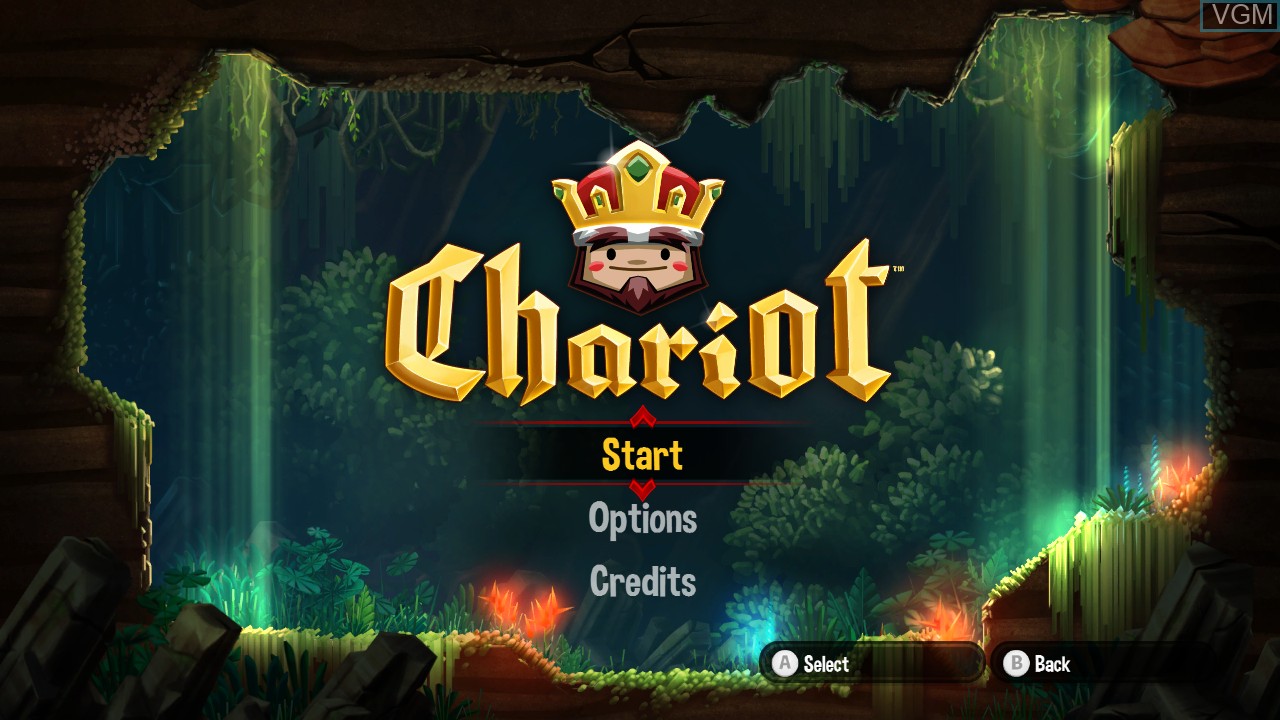Image du menu du jeu Chariot sur Nintendo Wii U