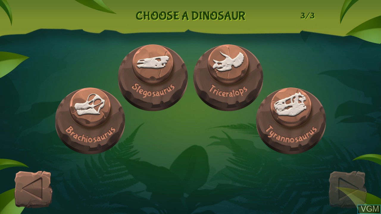 Image du menu du jeu Dinox sur Nintendo Wii U