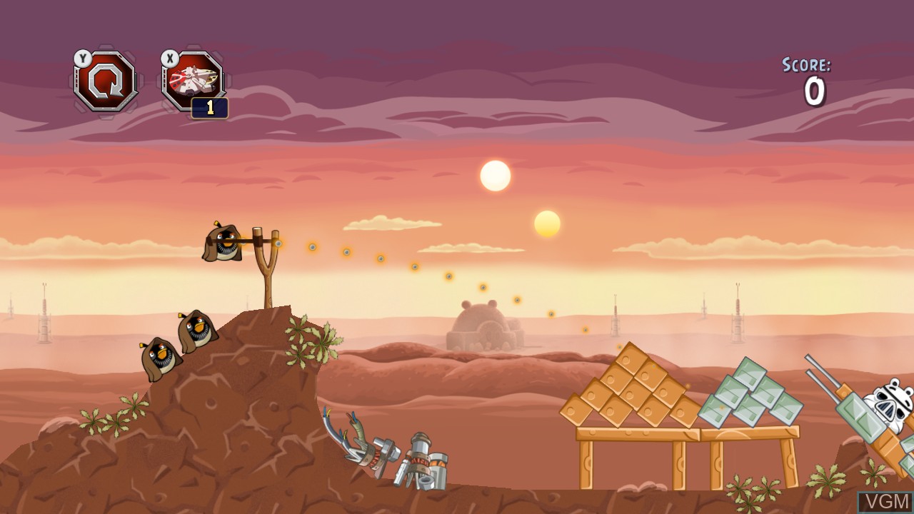 Image in-game du jeu Angry Birds Star Wars sur Nintendo Wii U