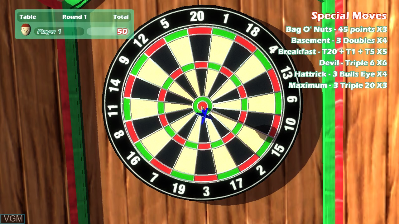 Image in-game du jeu Darts Up sur Nintendo Wii U