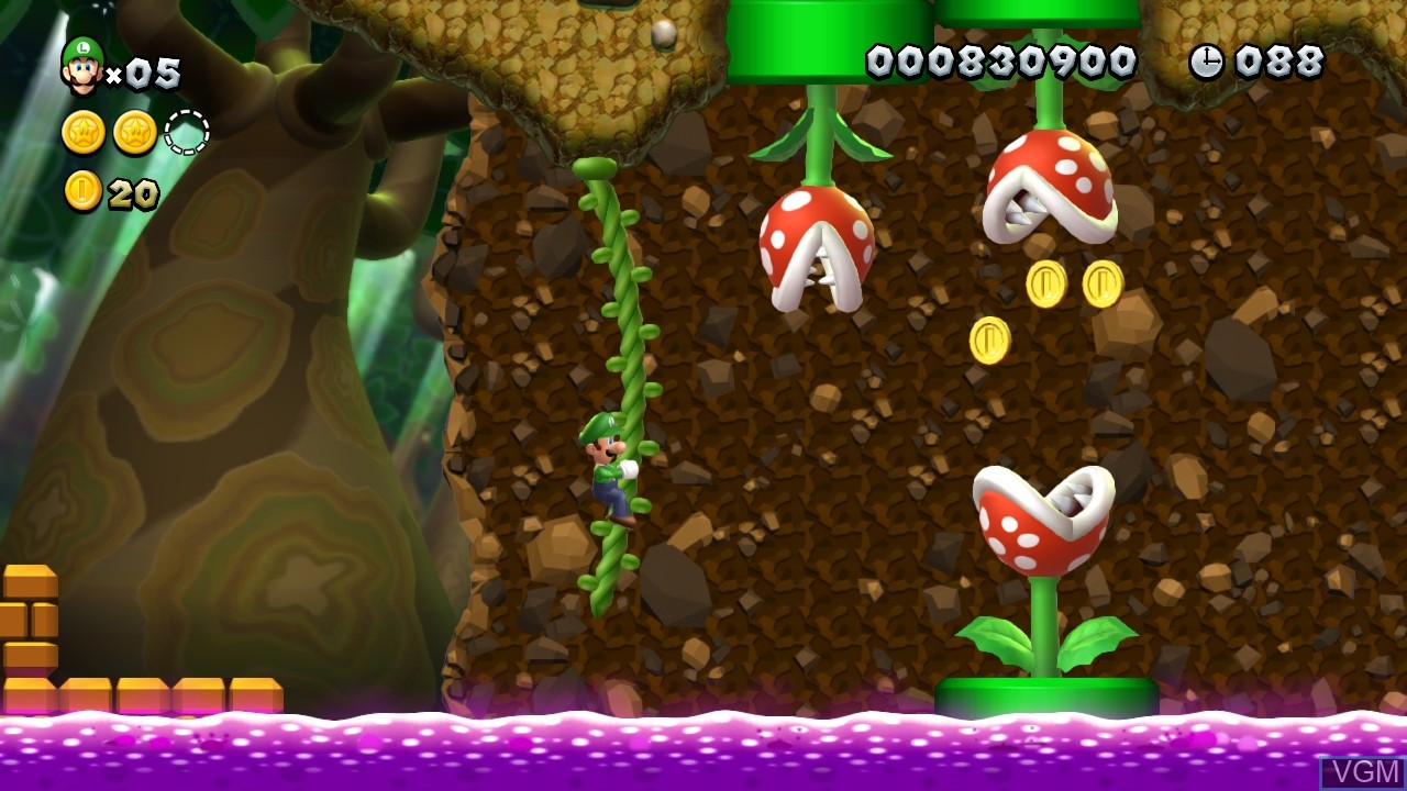 Image in-game du jeu New Super Luigi U sur Nintendo Wii U