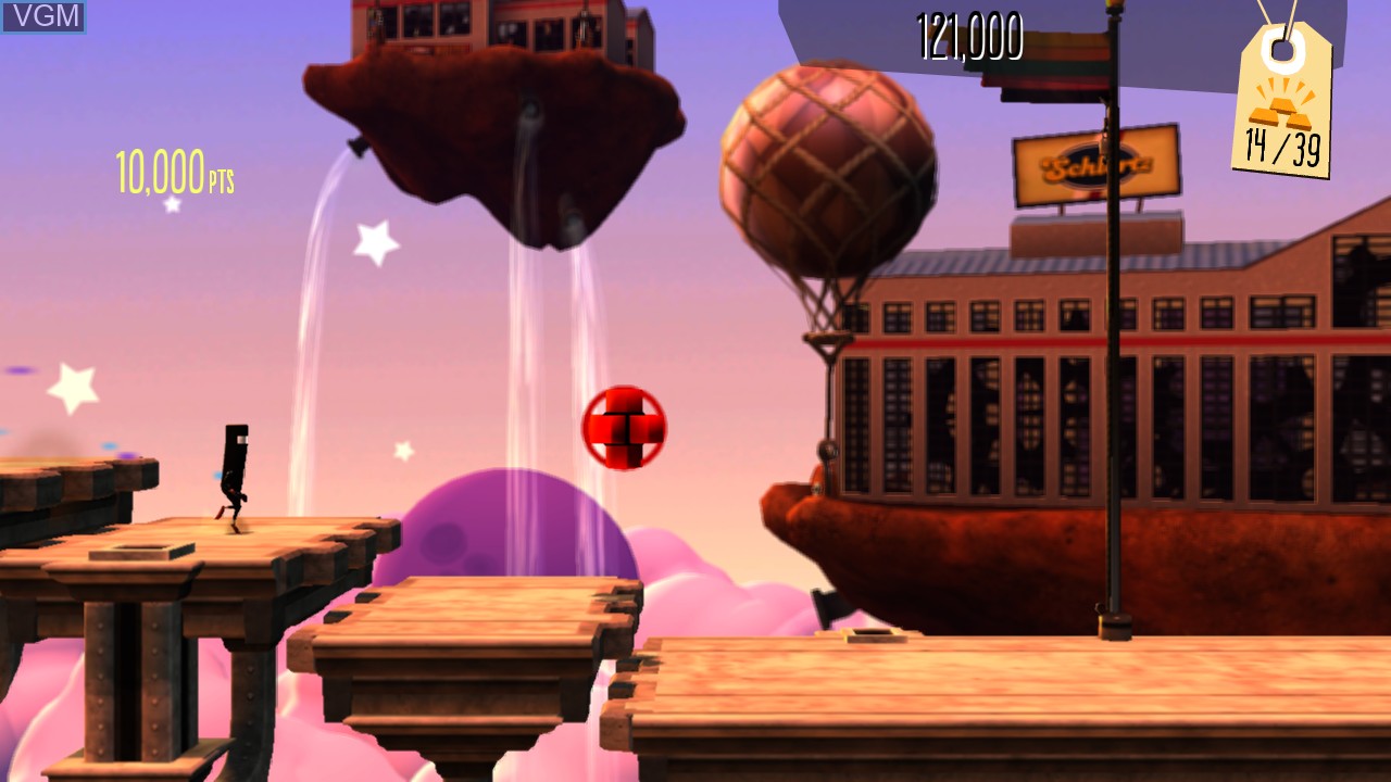 Image in-game du jeu Bit.Trip Presents...Runner2 - Future Legend of Rhythm Alien sur Nintendo Wii U