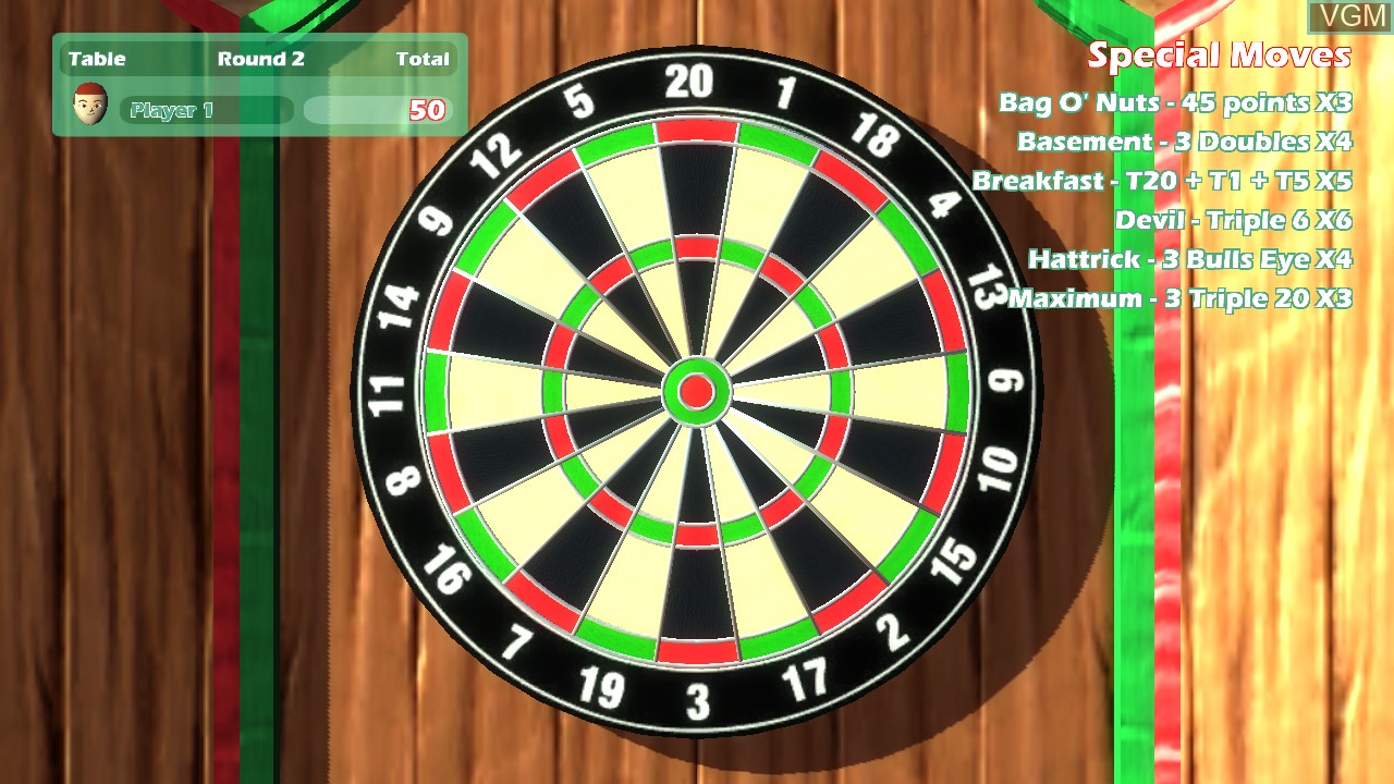 Image in-game du jeu Darts Up sur Nintendo Wii U