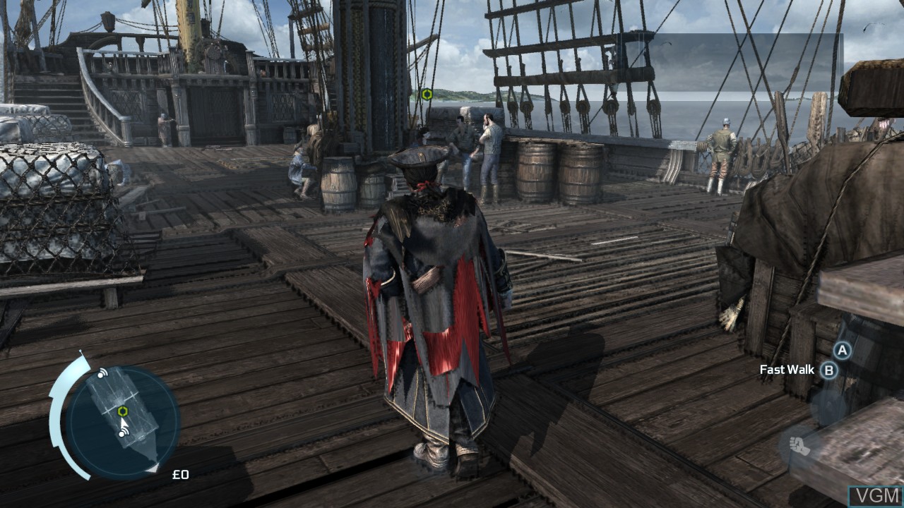 Image in-game du jeu Assassin's Creed III sur Nintendo Wii U