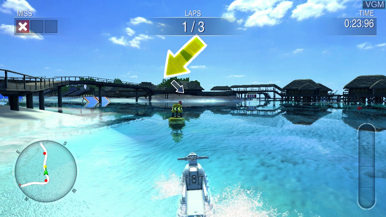 Image in-game du jeu Aqua Moto Racing Utopia sur Nintendo Wii U