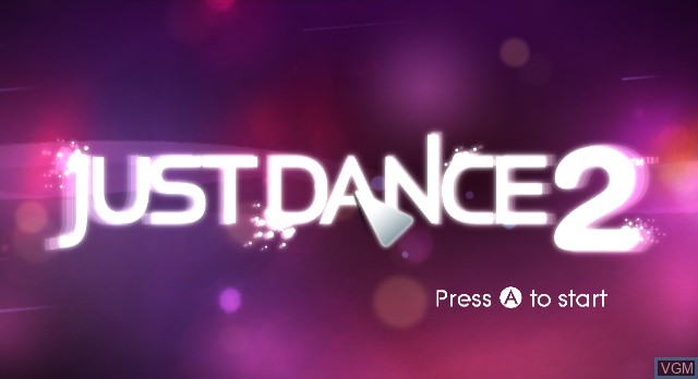 Image de l'ecran titre du jeu Just Dance 2 sur Nintendo Wii