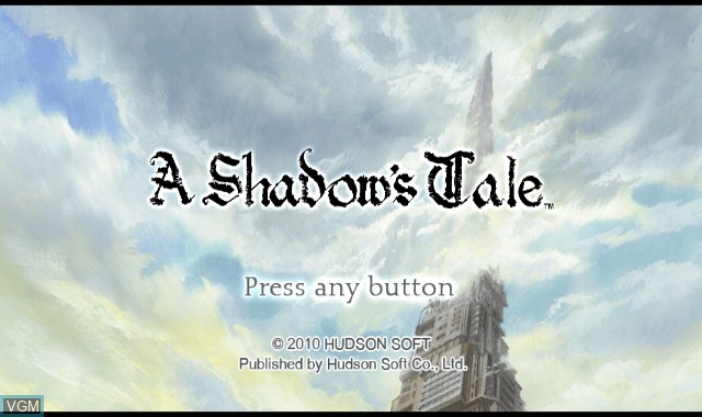 Image de l'ecran titre du jeu A Shadow's Tale sur Nintendo Wii
