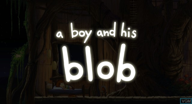 Image de l'ecran titre du jeu A Boy and His Blob sur Nintendo Wii