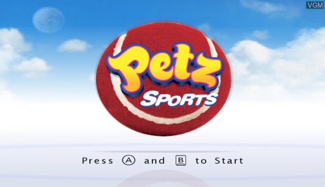Image de l'ecran titre du jeu Petz Sports sur Nintendo Wii