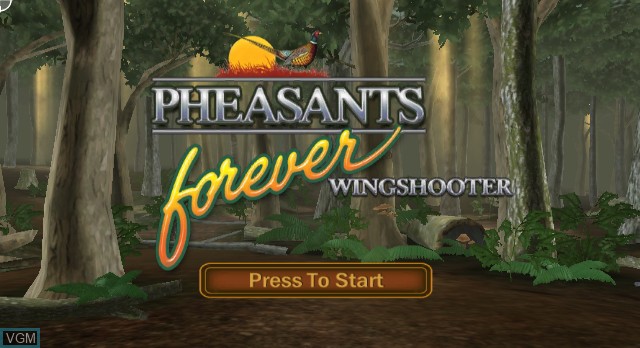 Image de l'ecran titre du jeu Pheasants Forever - Wingshooter sur Nintendo Wii