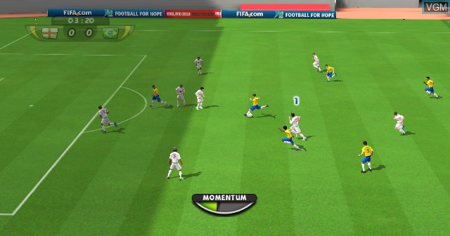 Image in-game du jeu 2010 FIFA World Cup South Africa sur Nintendo Wii