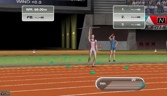 Image in-game du jeu International Athletics sur Nintendo Wii