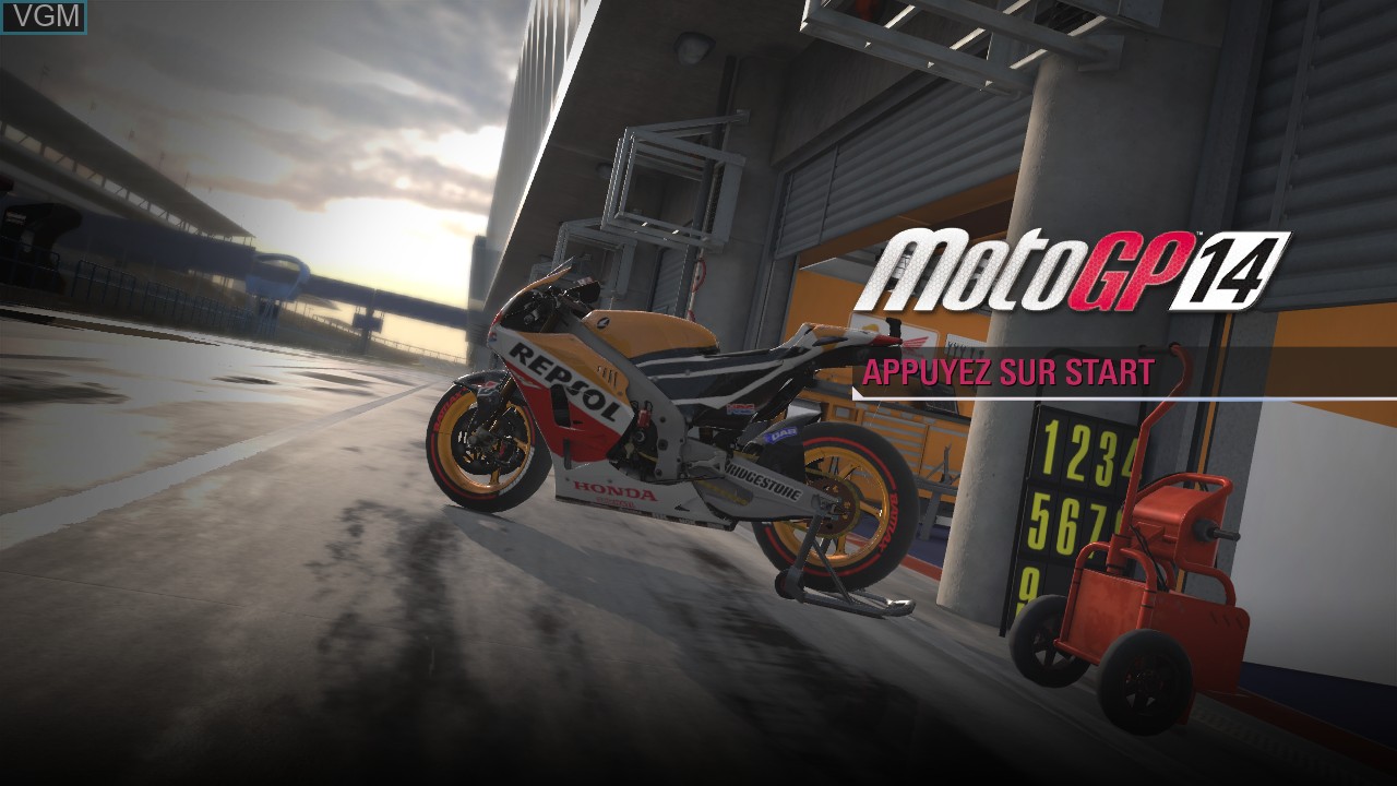 Image de l'ecran titre du jeu MotoGP 14 sur Microsoft Xbox 360