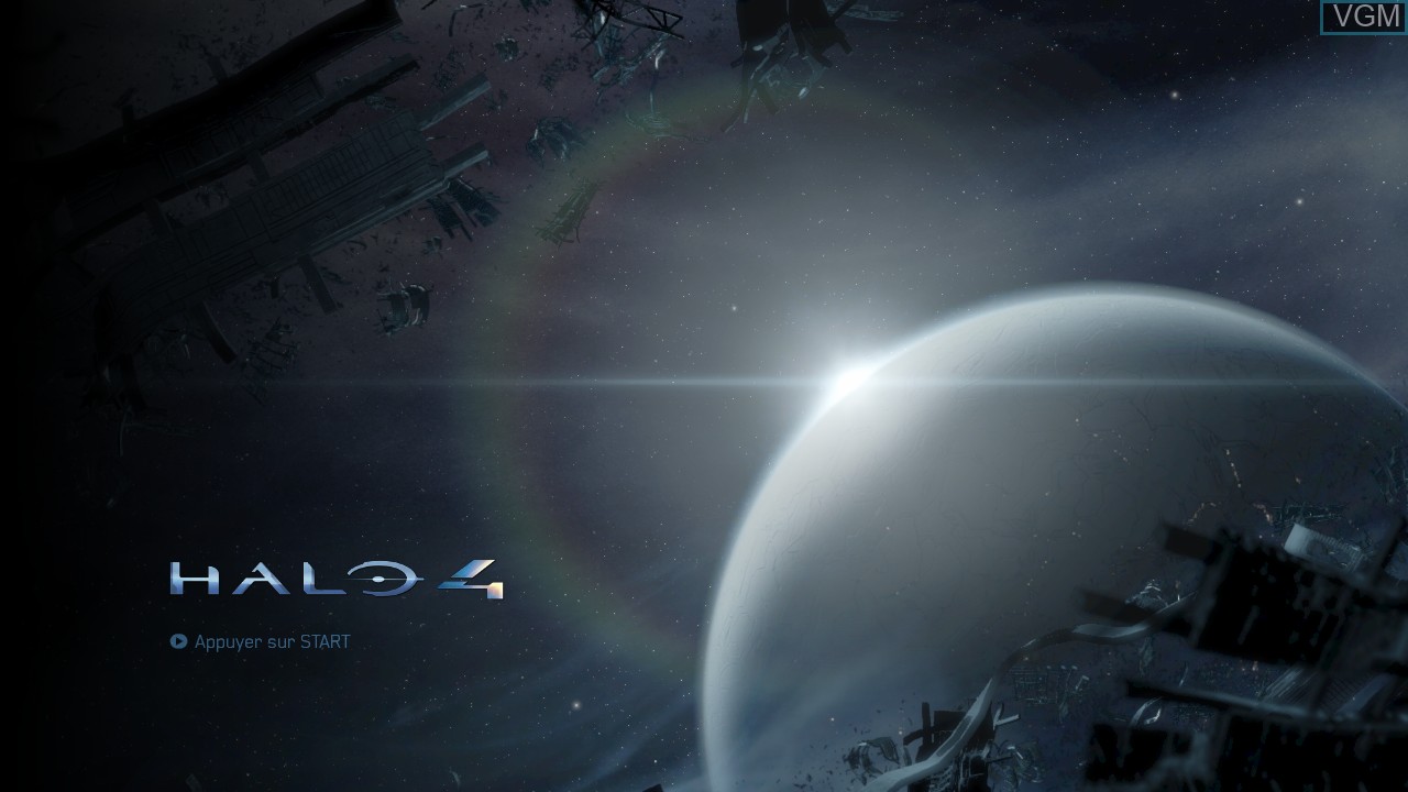 Image de l'ecran titre du jeu Halo 4 sur Microsoft Xbox 360