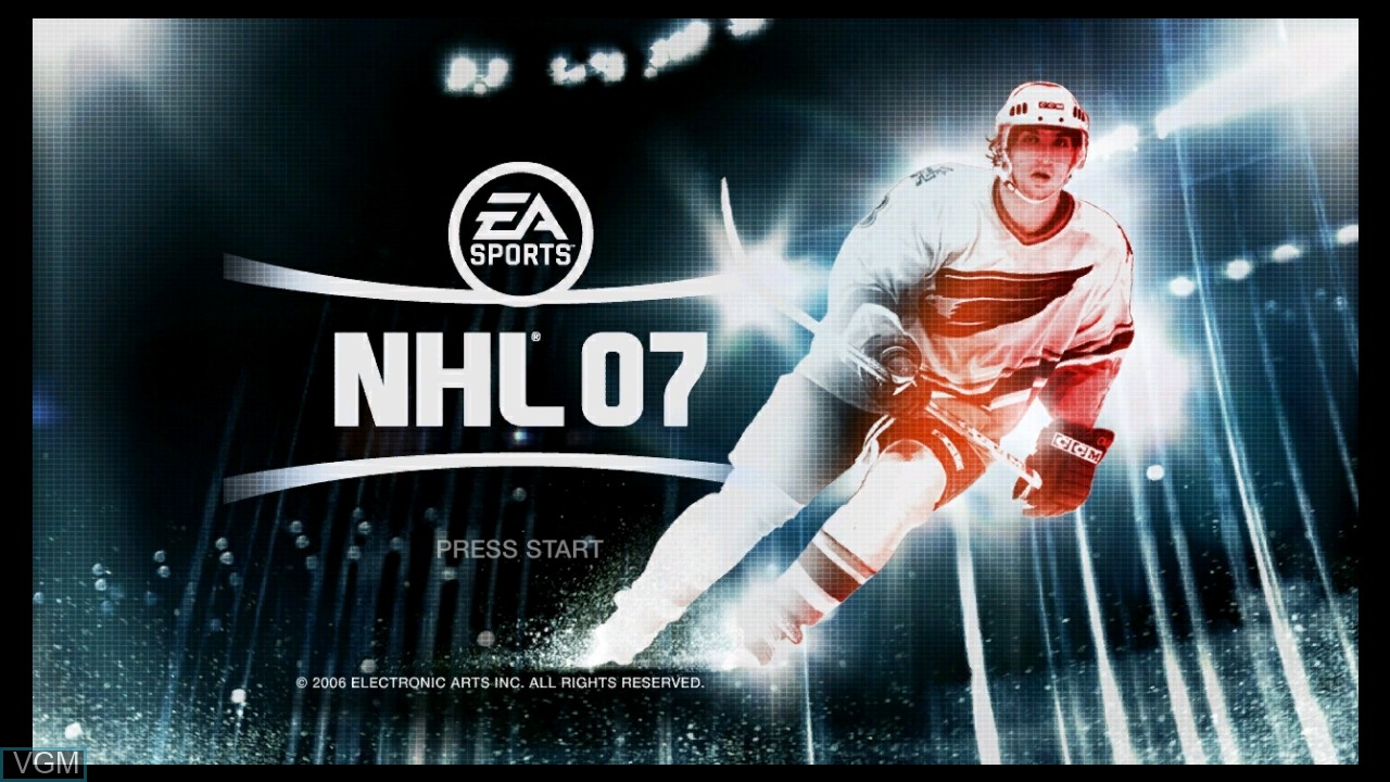 Image de l'ecran titre du jeu NHL 07 sur Microsoft Xbox 360