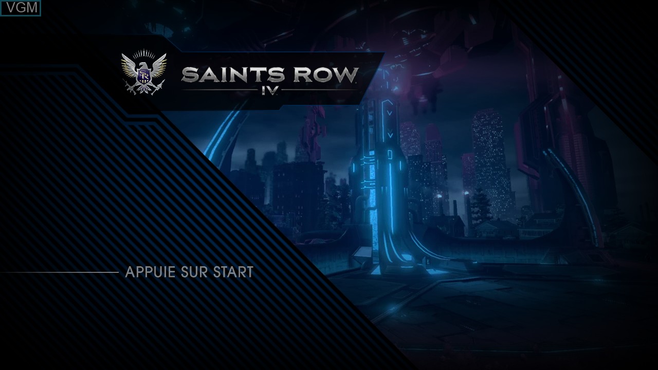 Image de l'ecran titre du jeu Saints Row IV sur Microsoft Xbox 360