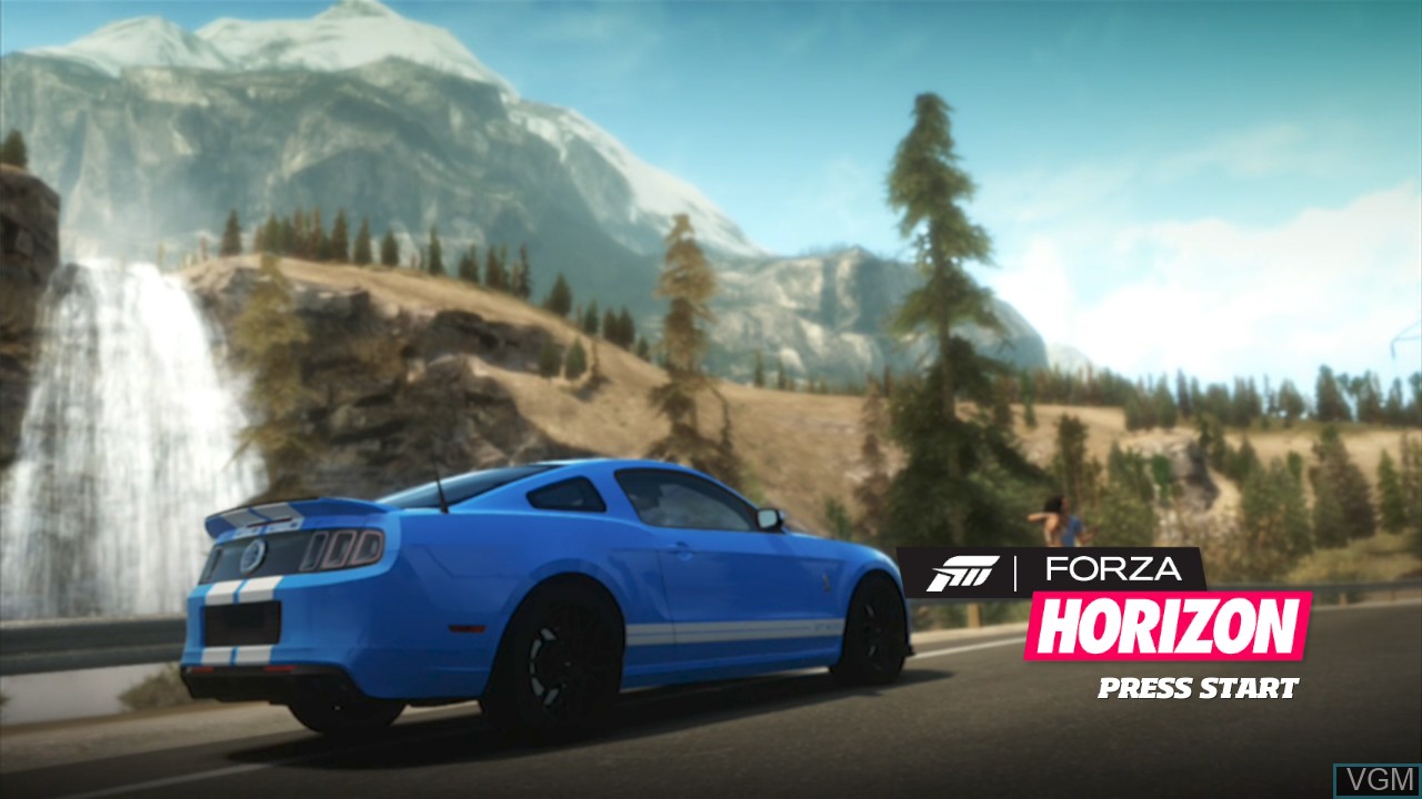 Image de l'ecran titre du jeu Forza Horizon sur Microsoft Xbox 360