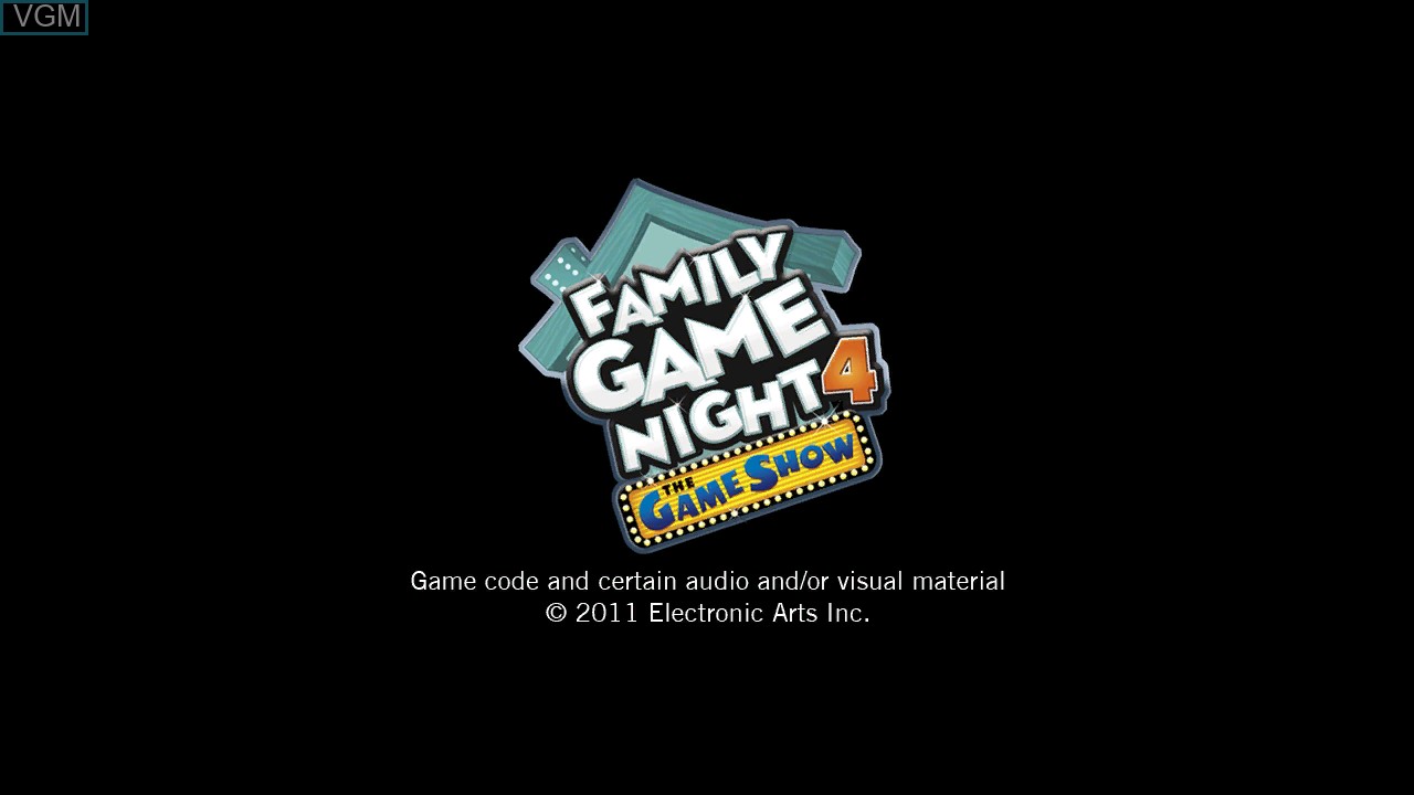 Image de l'ecran titre du jeu Family Game Night 4 - The Game Show sur Microsoft Xbox 360
