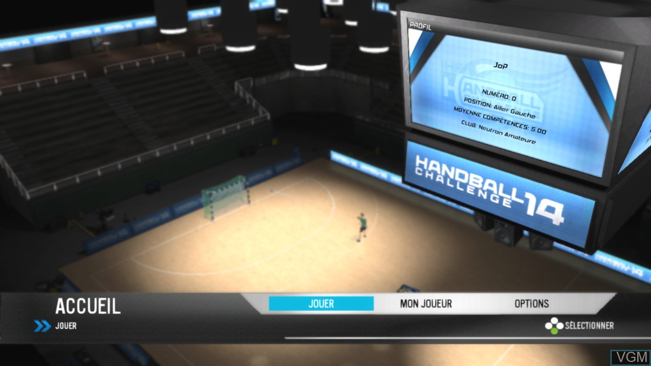 Image du menu du jeu IHF Handball Challenge 14 sur Microsoft Xbox 360
