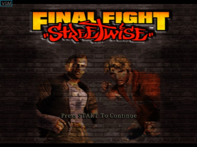 Image de l'ecran titre du jeu Final Fight - Streetwise sur Microsoft Xbox