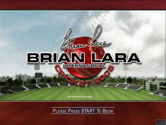 Image de l'ecran titre du jeu Brian Lara International Cricket 2005 sur Microsoft Xbox