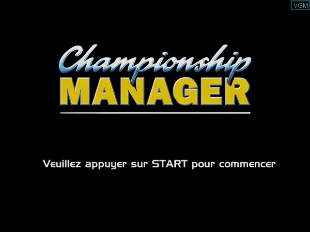 Image de l'ecran titre du jeu Championship Manager Season 01/02 sur Microsoft Xbox