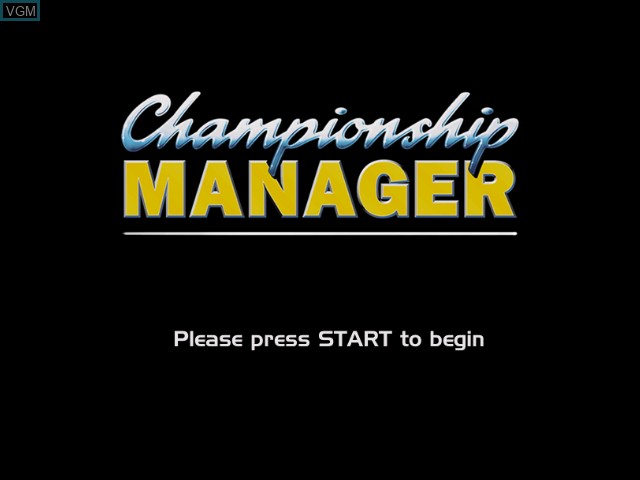 Image de l'ecran titre du jeu Championship Manager 2002/2003 sur Microsoft Xbox