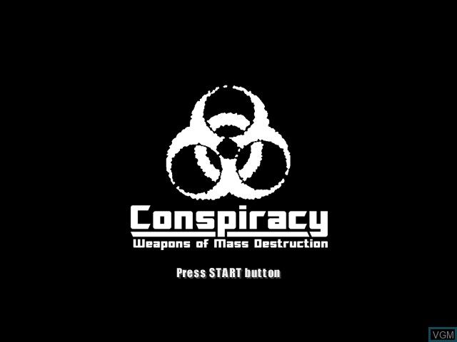 Image de l'ecran titre du jeu Conspiracy - Weapons of Mass Destruction sur Microsoft Xbox