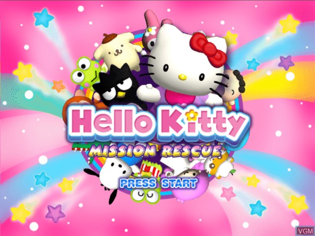 Image de l'ecran titre du jeu Hello Kitty - Mission Rescue sur Microsoft Xbox