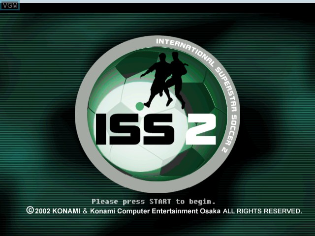 Image de l'ecran titre du jeu International Superstar Soccer 2 sur Microsoft Xbox