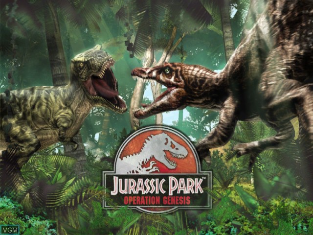 Image de l'ecran titre du jeu Jurassic Park - Operation Genesis sur Microsoft Xbox