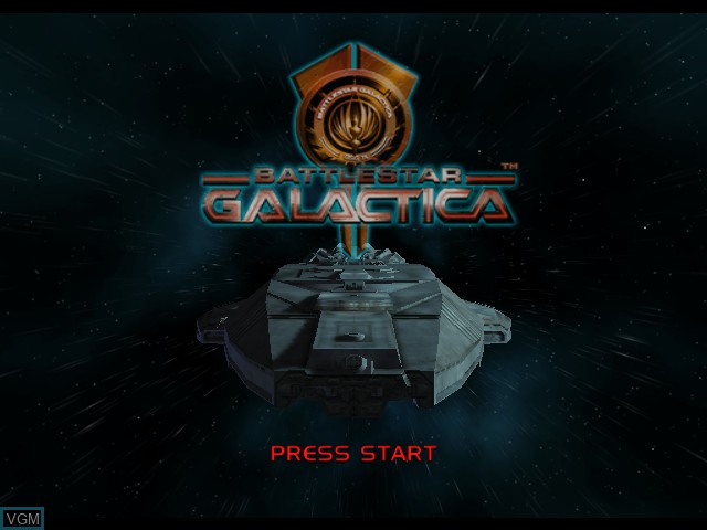 Image de l'ecran titre du jeu Battlestar Galactica sur Microsoft Xbox