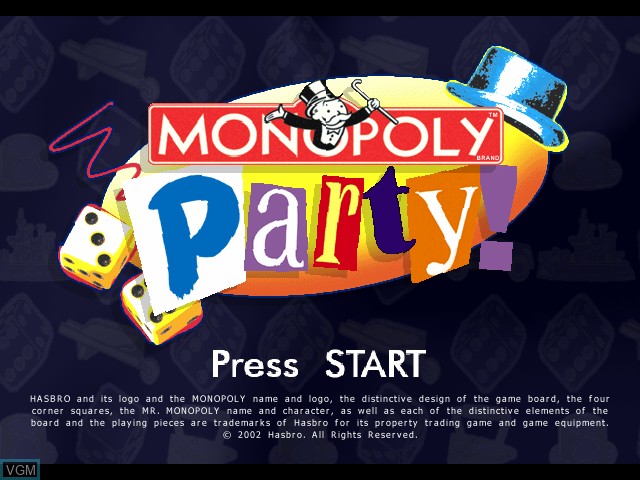 Image de l'ecran titre du jeu Monopoly Party sur Microsoft Xbox