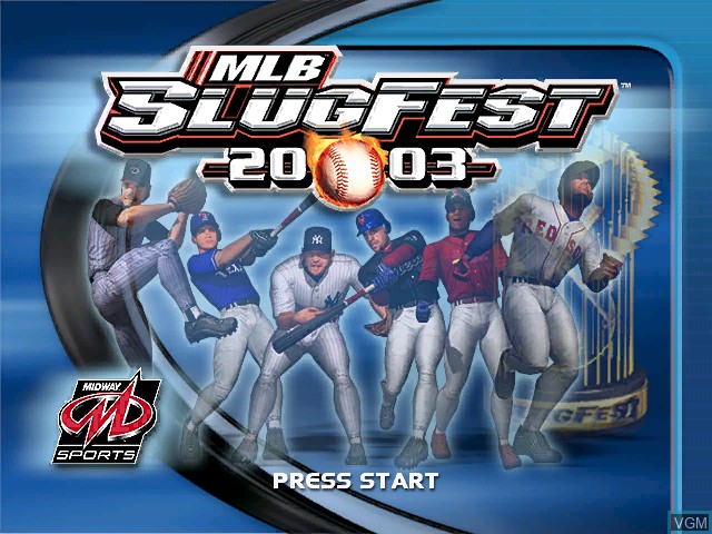 Image de l'ecran titre du jeu MLB SlugFest 2003 sur Microsoft Xbox