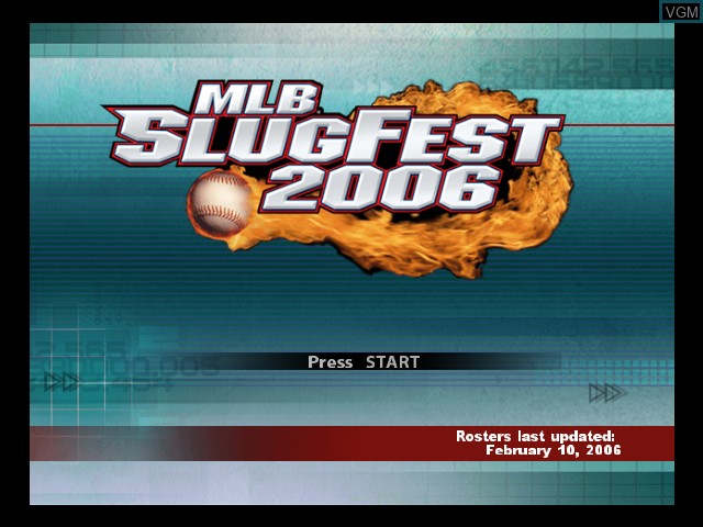Image de l'ecran titre du jeu MLB SlugFest 2006 sur Microsoft Xbox