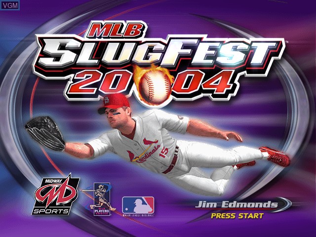 Image de l'ecran titre du jeu MLB SlugFest 2004 sur Microsoft Xbox