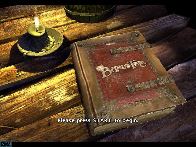 Image de l'ecran titre du jeu Bard's Tale, The sur Microsoft Xbox